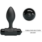 PRETTY LOVE - VIBRA BUTT 10 WIBRACJI ANAL PLUG CZARNY